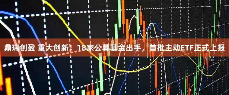 鼎瑞创盈 重大创新！18家公募基金出手，首批主动ETF正式上报